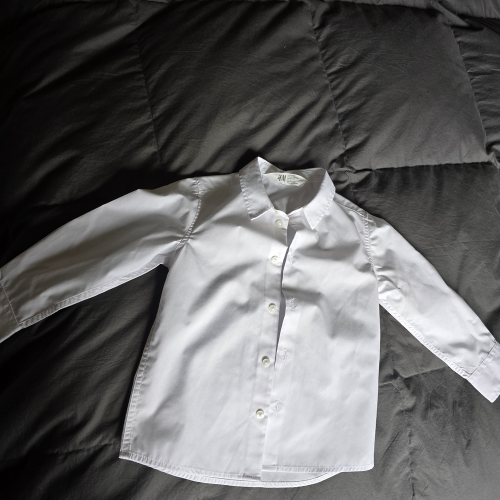 H&M Kids White Button Down Shirt